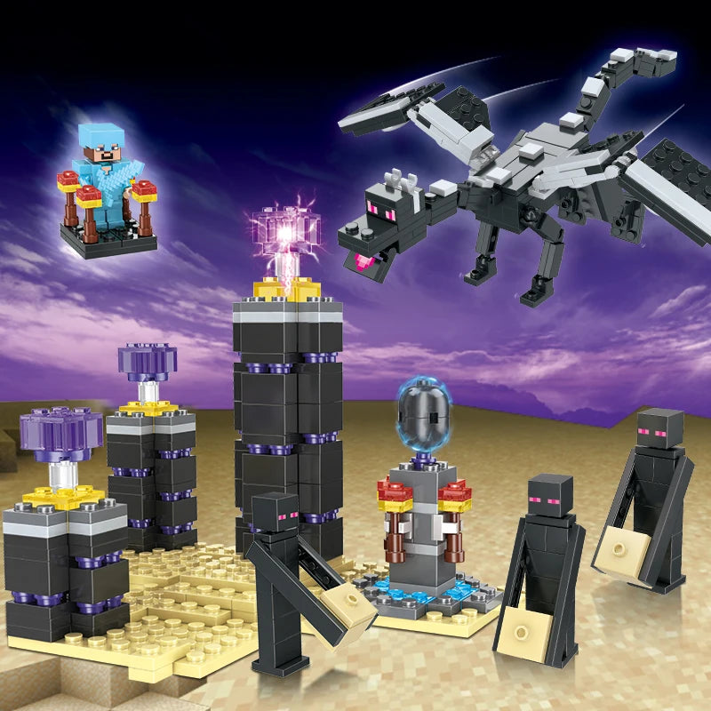 1089pcs My World Building Blocks Set Mechanism Mountain Cave Kids Interactive STEM Educational Toy Creative Gifts for Boys Girls