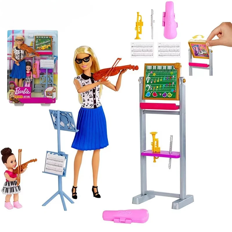 Original Travel Barbie Doll with Clothes Accessories Brinquedos Barbie Doll Toys for Children Juguete Baby Toys for Girls Boneca