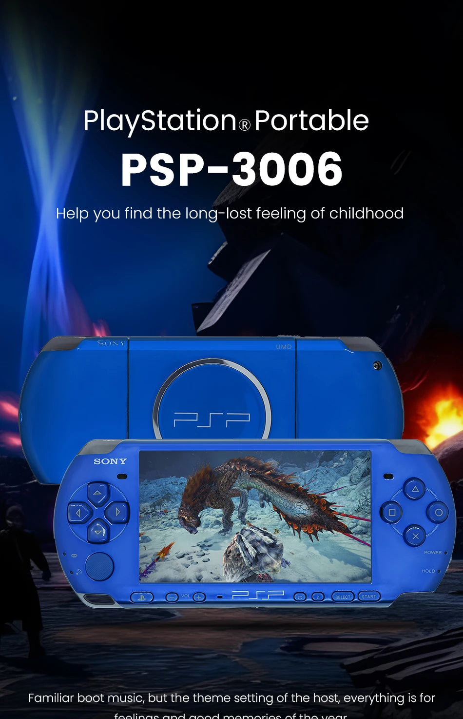 Sony PSP 3000 Handheld Game Console - Special Edition