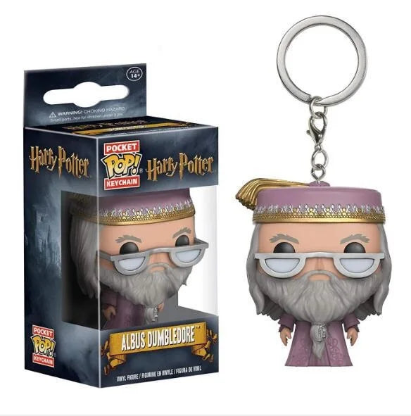 Funko POP Dementor Hermione Luna Lovegood Dobby Snape Ron Ginny Magic School Fawkes Hedwig Model Dolls Action Figure Keychain