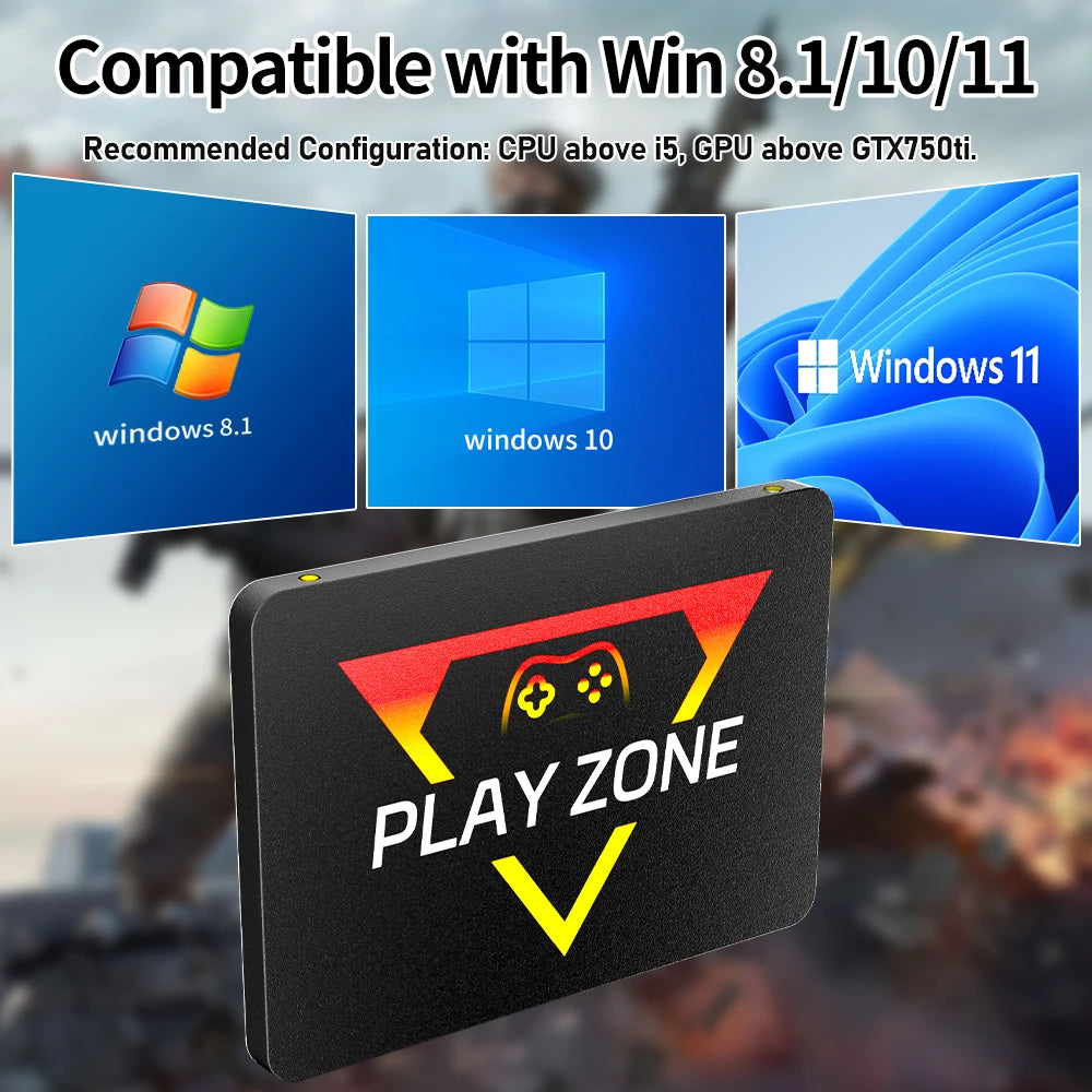 Playzone 1T Gaming SSD With 16191 Retro/AAA Games Game Console For PS5/PS4/PS1/Switch/XBOX/WII/SNES/N64 Game SSD For Windows PC