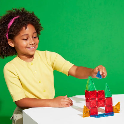 26/30 pçs conjunto de construção magnética de viagem, mini blocos de construção de telha magnética 3d, brinquedos magnéticos de haste brinquedos educativos para crianças
