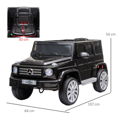 HOMCOM Mercedes Benz G500 12V Kids Electric Ride On Car w/ Remote Control