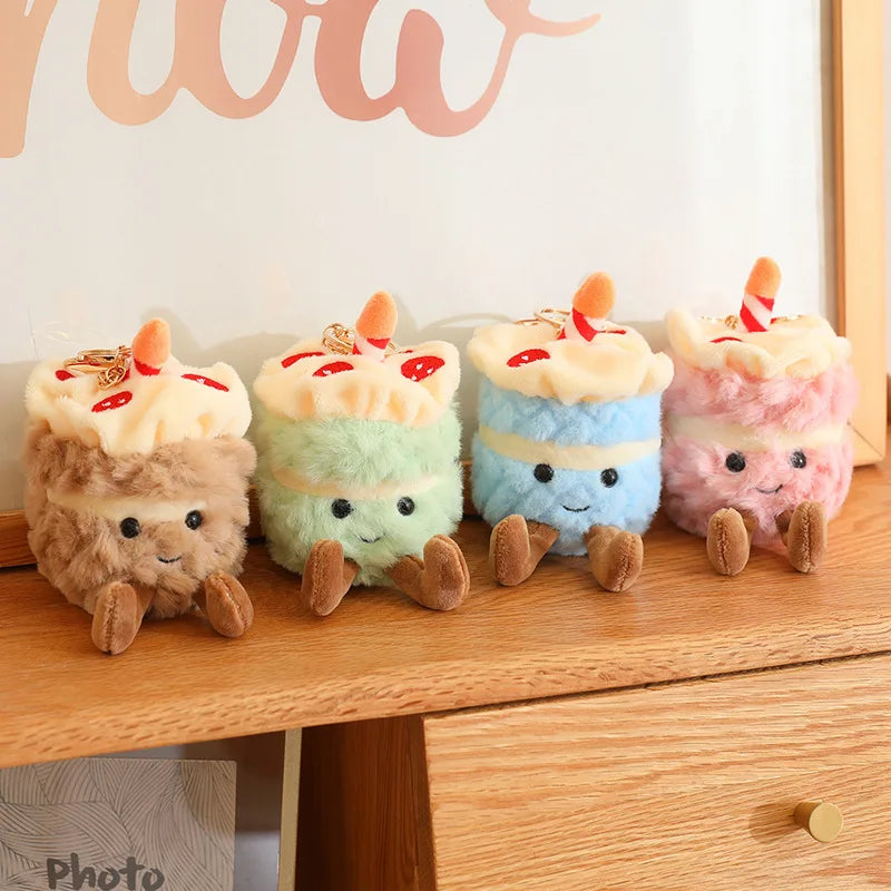 Cartoon Cute Hot Sale Cake Plush Doll Pendant Succulent Flower Tulip Plant Potted Plush Toy Home Decoration Gift For Children