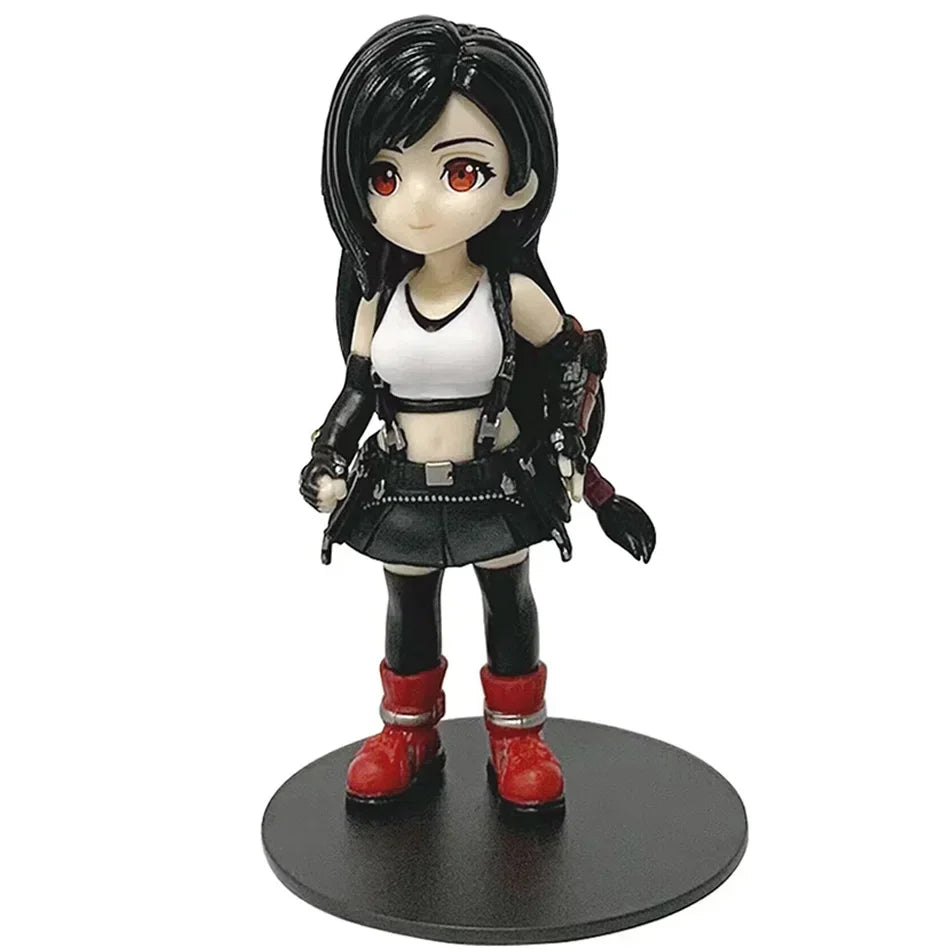 Final Fantasy VII Rebirth Tifa Lockhart Aerith Cloud Zack q-version PVC  Action Figures Model Anime Cartoon Model Toy Gift
