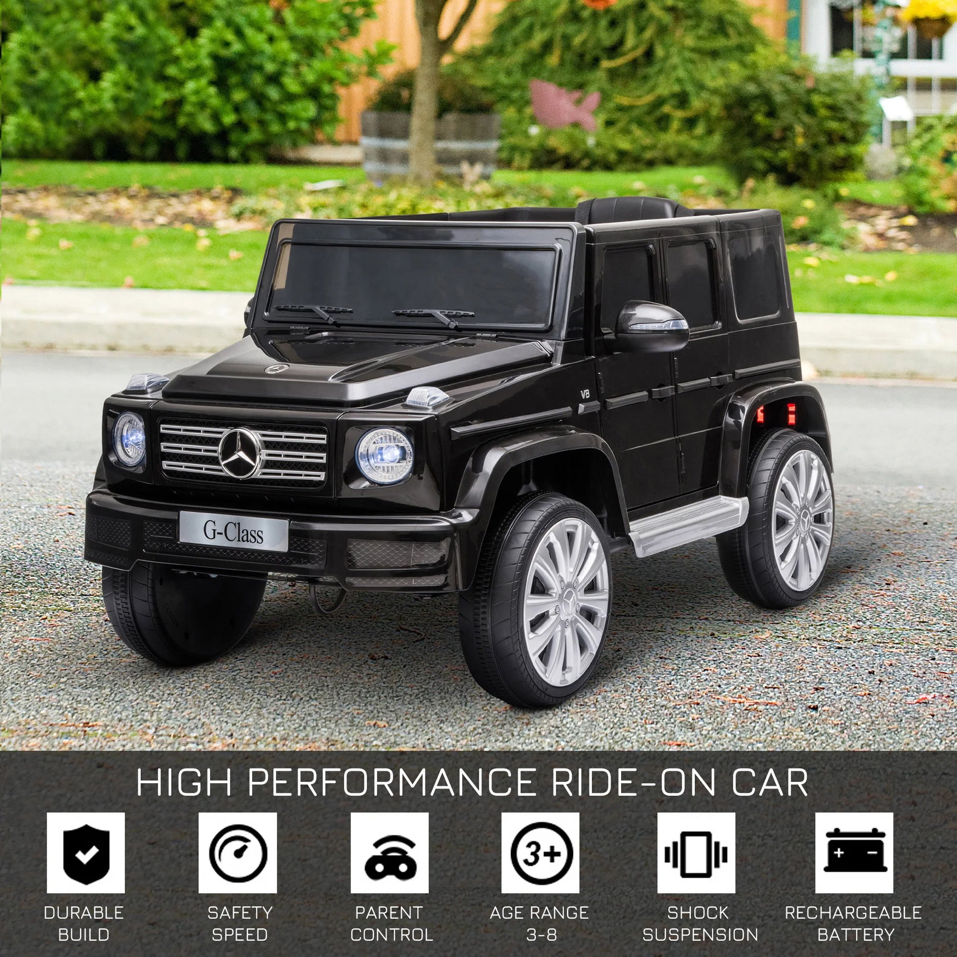 HOMCOM Mercedes Benz G500 12V Kids Electric Ride On Car w/ Remote Control
