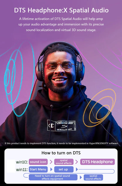 HyperX Cloud 3 III Wired Gaming Headset With DTS Sound Mic/Support HyperX Software USB Gaming Headphone For PC PS Xbox Switch