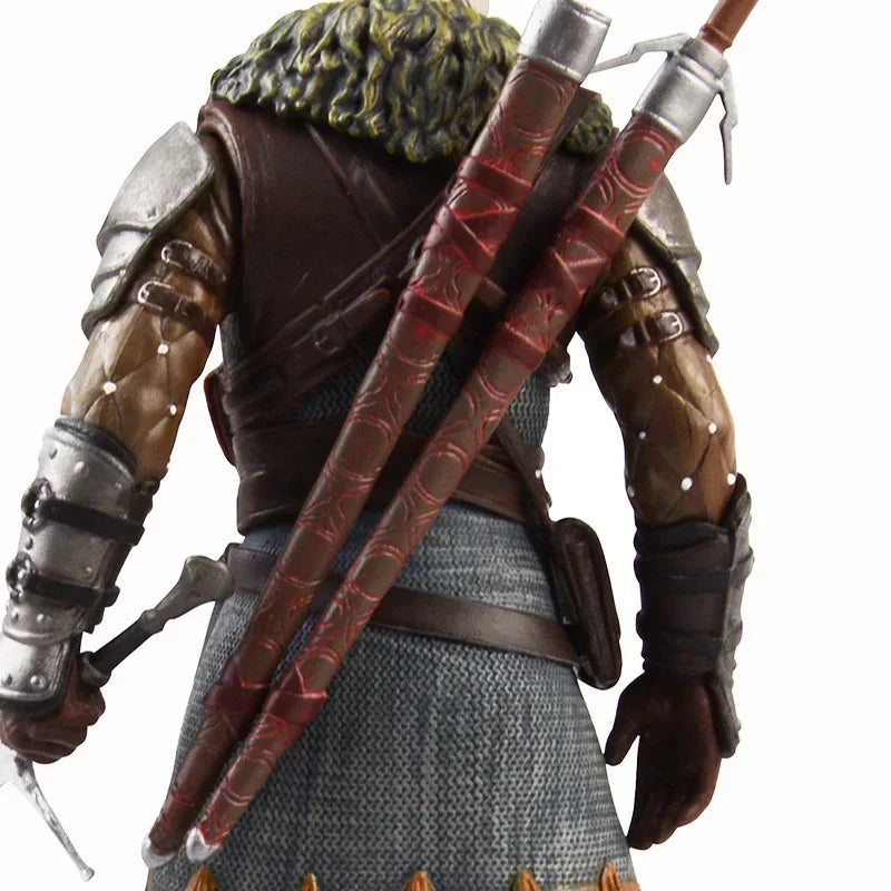 24cm  3: Wild Hunt Geralt of Rivia Action Figure Toys Game FigurinePVC Collection Model Ornaments Gift for Children