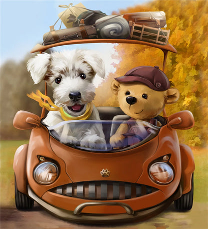 100 Pieces Jigsaw Puzzle Assembling Picture Dog Animals Decompression Puzzles Toy for Adult Children Kids Educational Gifts