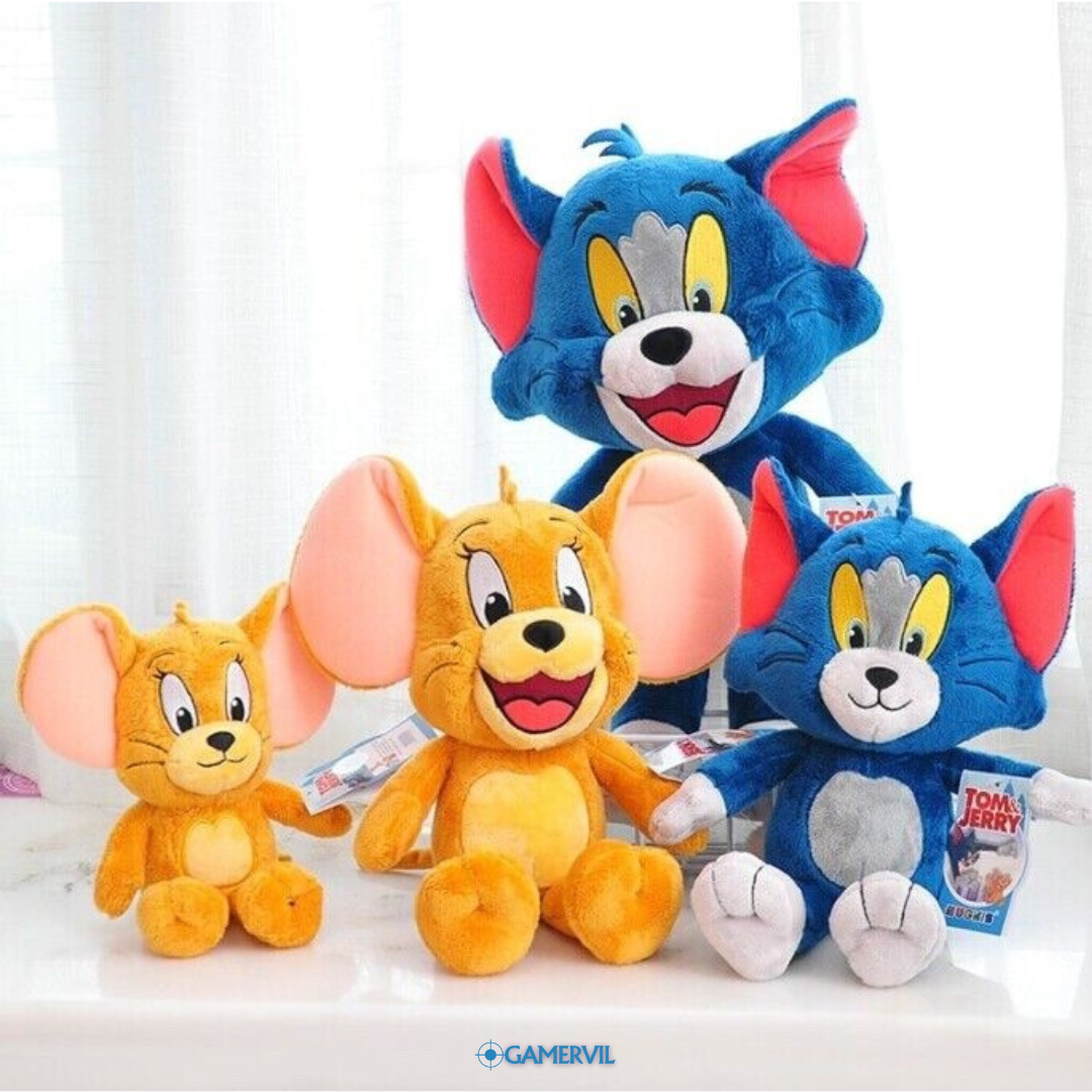 Adorable Tom and Jerry Plush Toy Set for Kids