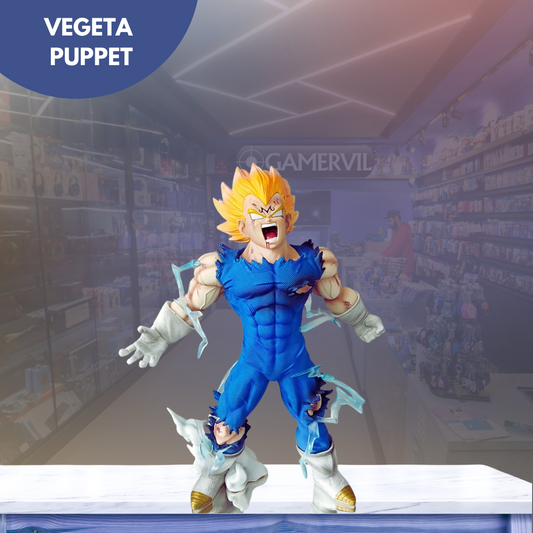 Hot 27Cm Dragon Ball Z Majin Vegeta Anime Figure Self-Destruct Super Saiyan Action Figures Pvc Statue Figurine Model Toys Gift