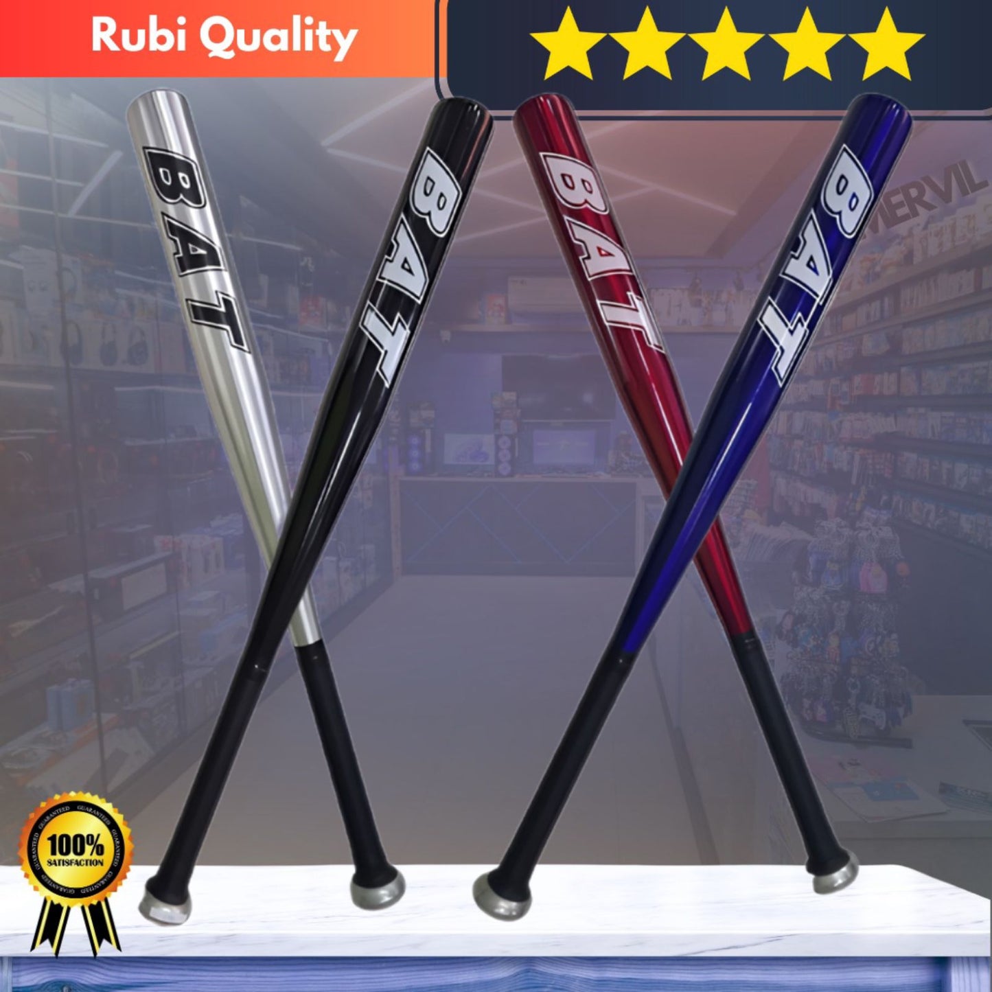 Premium Aluminum Baseball Bat for Training & Self-Defense