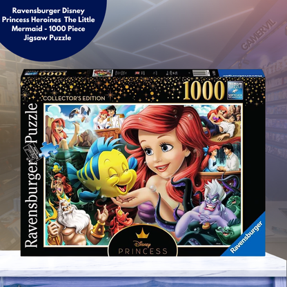 Ariel Mermaid Wooden Jigsaw Puzzle for Adults & Kids