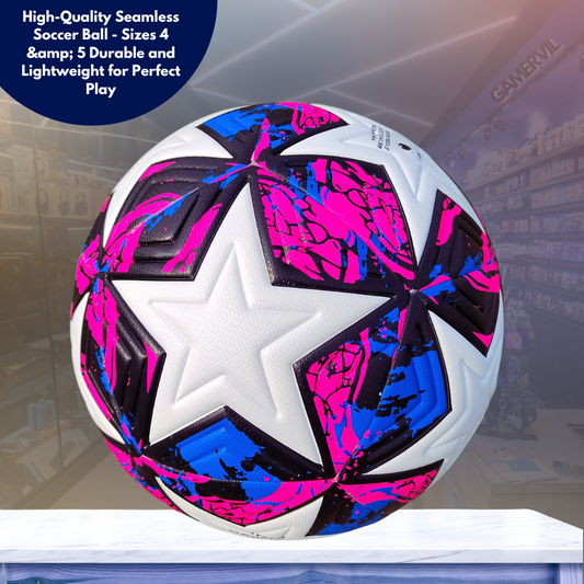 High-Quality Seamless Soccer Ball - Sizes 4 & 5