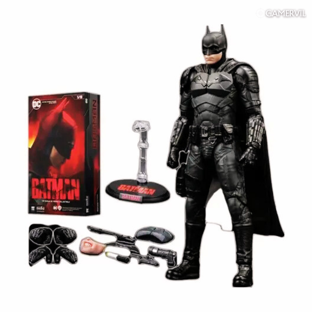 Original Batman Ben 1/9 the Batman Robert Pattinson DC Justice League Wayne Superman Action Figures Toys for Kids Gift