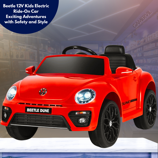 DORTALA Beetle 12V Kids Electric Ride-On Car with Remote