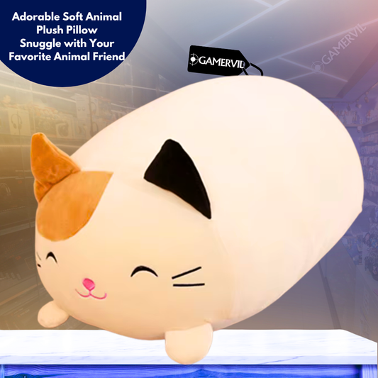 Buy 1, Get 1 Random - Adorable Soft Animal Plush Pillow - Perfect Gift