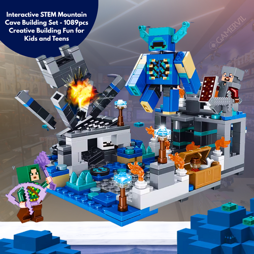 Interactive STEM Mountain Cave Building Set - 1089pcs