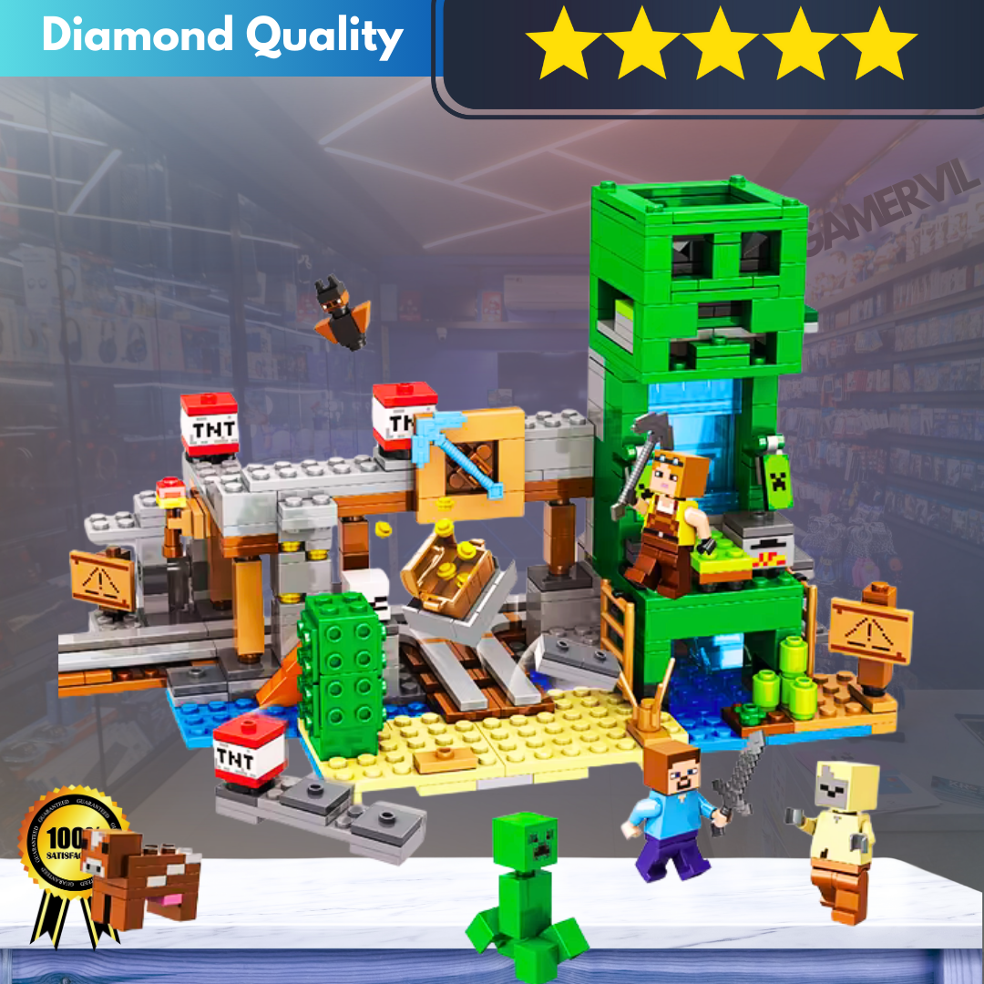 Interactive STEM Mountain Cave Building Set - 1089pcs