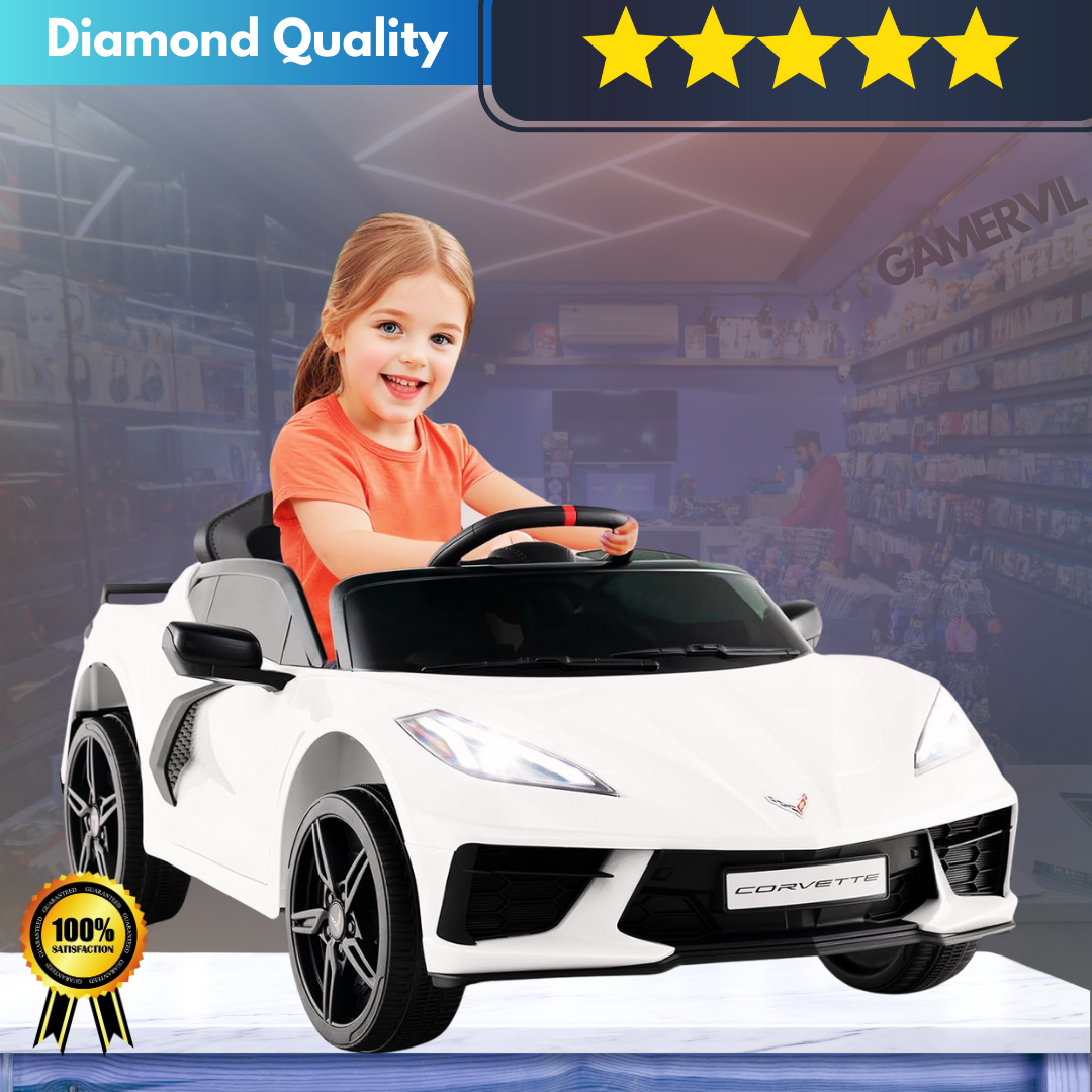 12V Kids Electric Ride On Car - Licensed Chevrolet Corvette C8