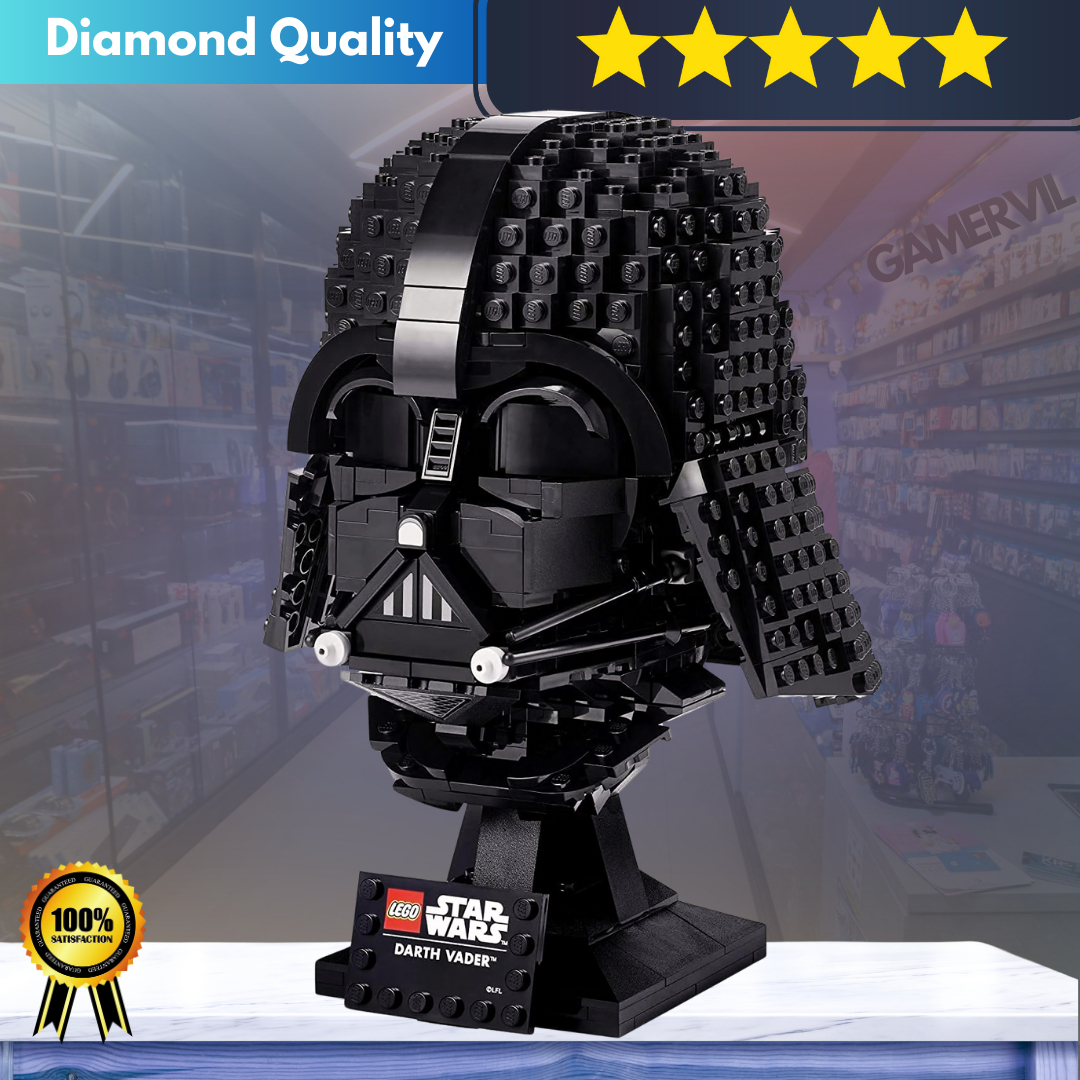 Darth Vader Helmet Building Blocks for Kids & Collectors