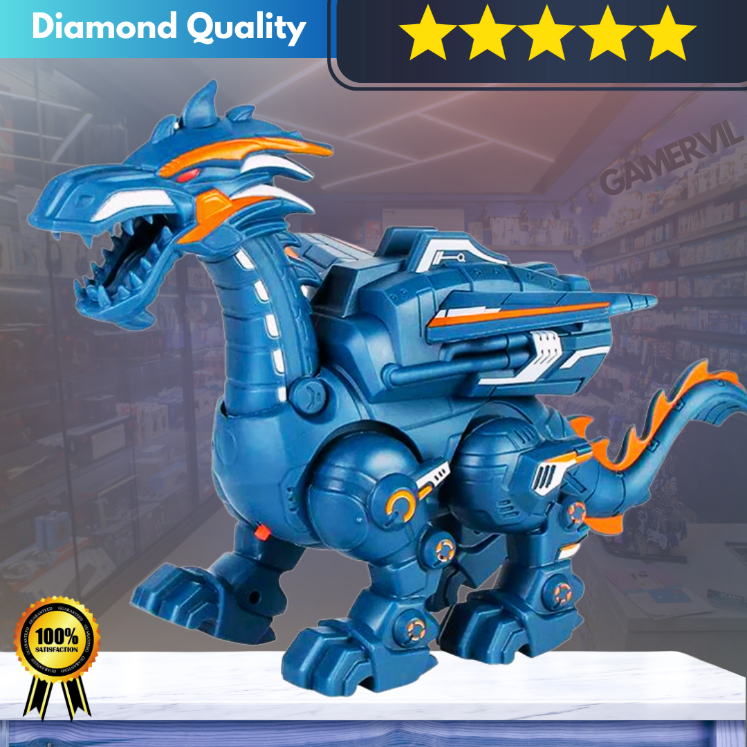 Mechanical Dinosaur Toy with Water Spray & Lights