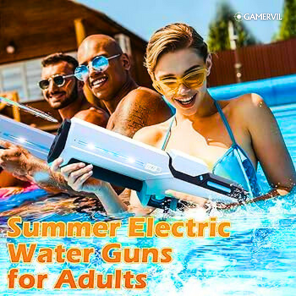 Buy 1 get 2- 2025 New Automatic Water Absorbing Electric Water Gun Outdoor Beach Swimming Pool Entertainment Adults and Boy Kid Water Gun Toy