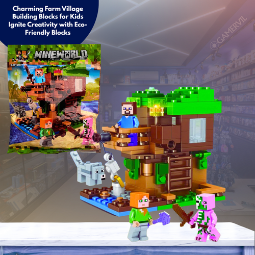 Charming Farm Village Building Blocks for Kids