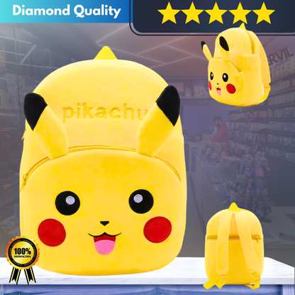 Adorable Mario & Pikachu Plush Backpacks for Kids