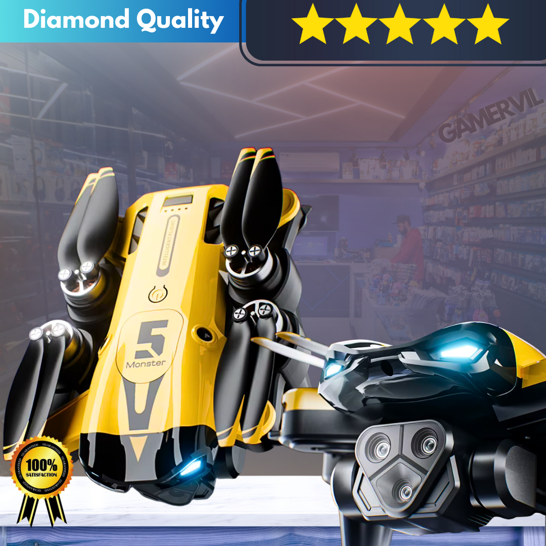 M5 Drone 8K HD Triple Camera WiFi FPV Quadcopter