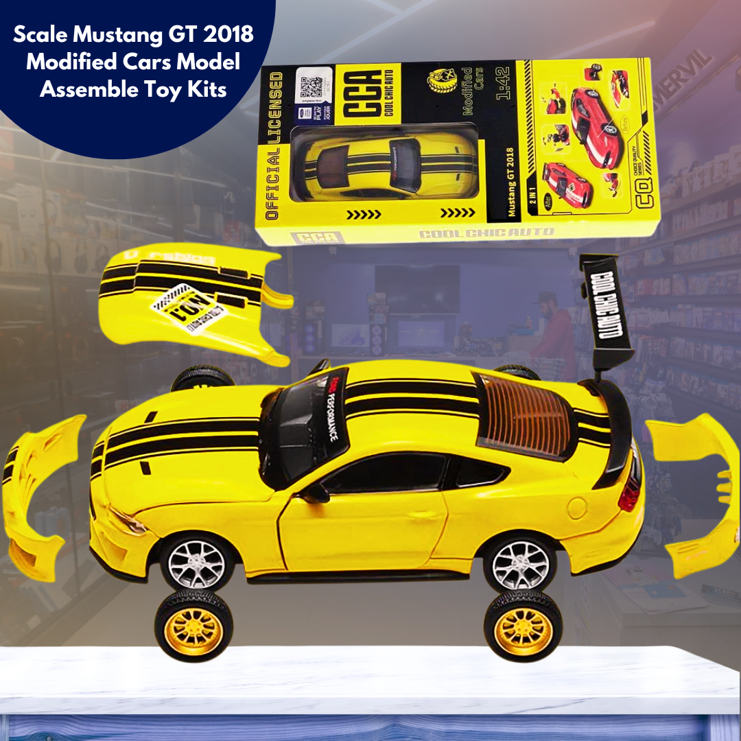 Buy 1 Get 2 - Customizable 1:43 Ford Mustang Alloy Model Kit