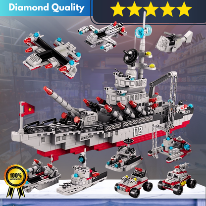 Ultimate Navy Warship Building Blocks Set