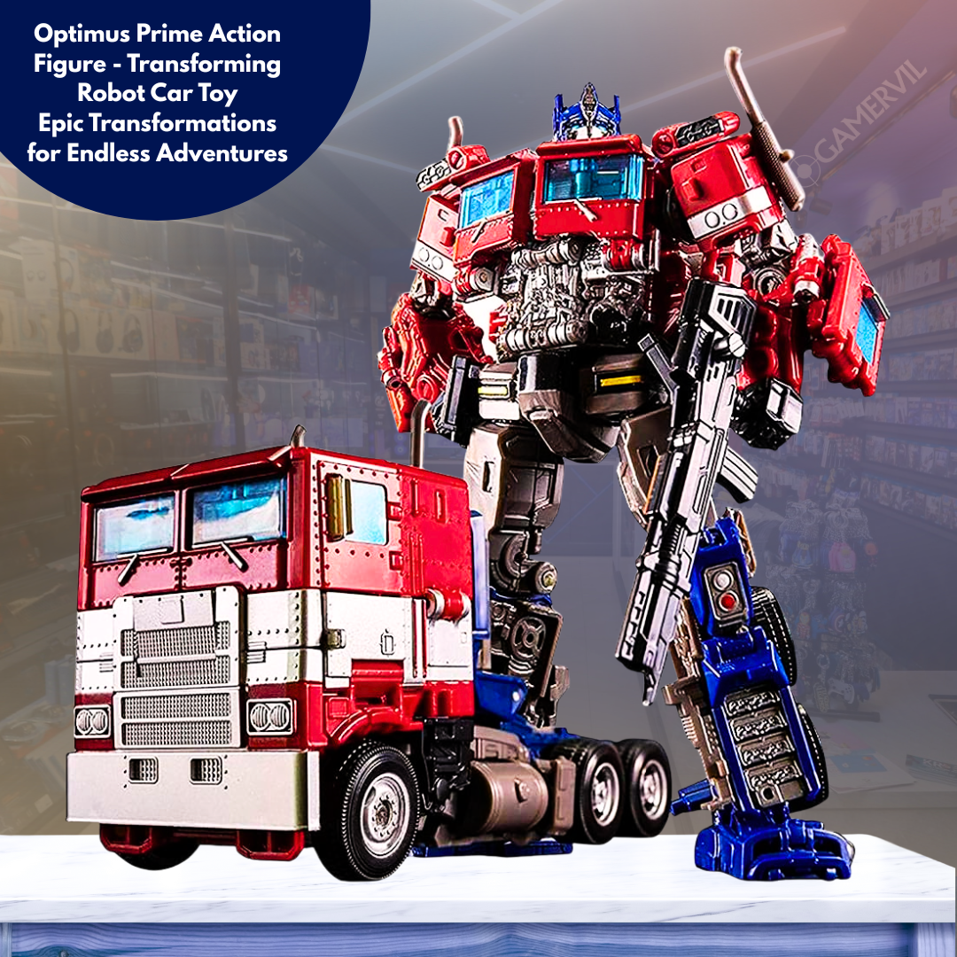Optimus Prime Action Figure - Transforming Robot Car Toy