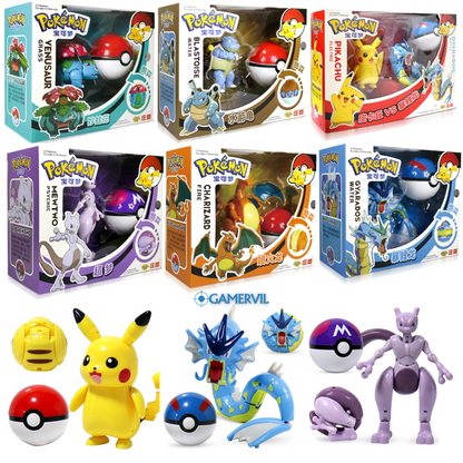 Buy 1 Get 2 - Pokémon Transforming Action Figure Set