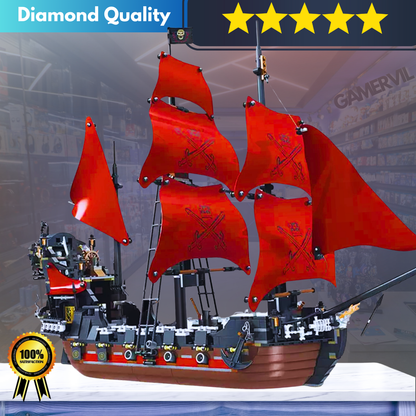 Epic Pirate Ship Building Block Set for Creative Adventures