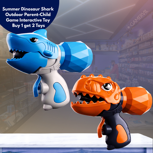 Buy 1 get 2 -Summer Dinosaur Shark Outdoor Parent-Child Game Interactive Toy Mini Water Gun for Boys and Girls to Have Water Fights