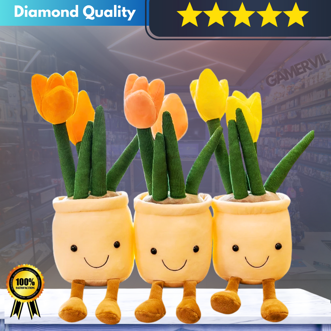 Buy 1 and  Get Another Random One Free- Adorable Plush Plant & Cake Doll Pendant for Home Decor