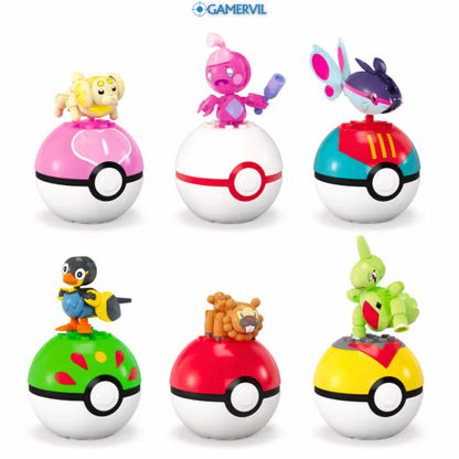12PCS Pokemon Action Figures with Pokeballs