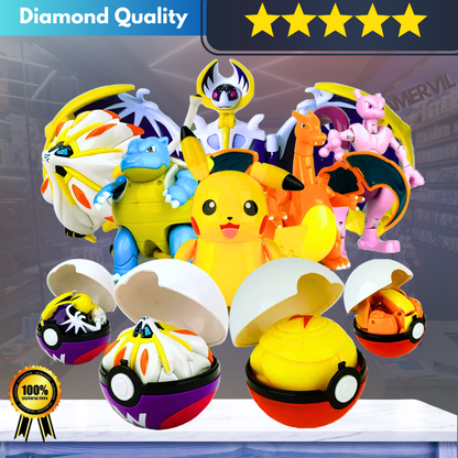 Buy 1 Get 2 - Pokémon Transforming Action Figure Set