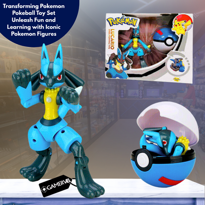 Transforming Pokemon Pokeball Toy Set - Gift for All Ages