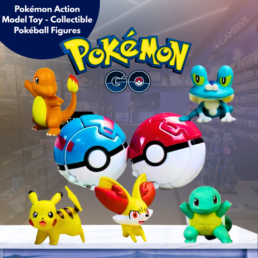 Buy 1 Random and get + 3 Random - Pokémon Action Model Toy - Collectible Pokéball Figures