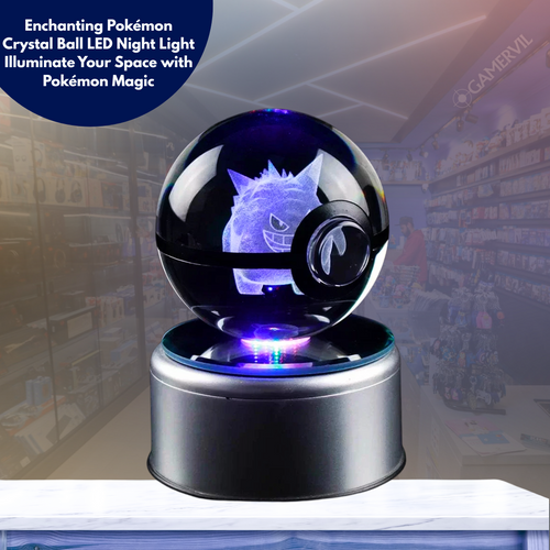 Buy 1 Get 2 - Enchanting Pokémon Crystal Ball LED Night Light