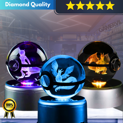 Buy 1 Get 2 - Enchanting Pokémon Crystal Ball LED Night Light