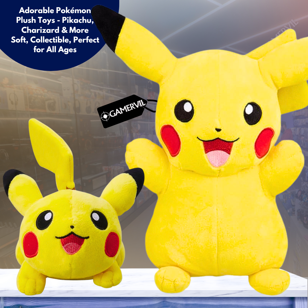 Buy 1 get 2 Random- Adorable Pokémon Plush Toys - Pikachu, Charizard & More