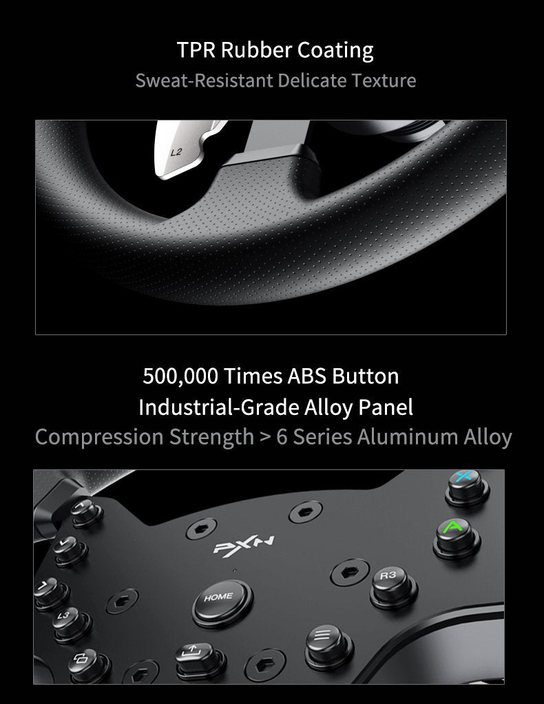 PXN V99 Gaming Steering Wheel for PC Windows/PS4/Switch/Xbox One/Xbox Series X/S