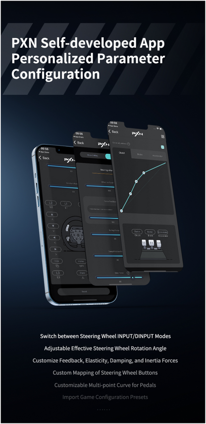 PXN V99 Gaming Steering Wheel for PC Windows/PS4/Switch/Xbox One/Xbox Series X/S