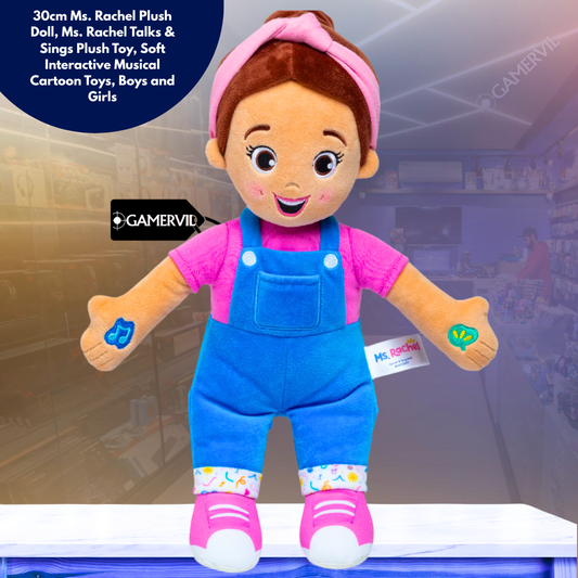 Interactive 30cm Ms Rachel Plush Doll - Speak & Sing Toy