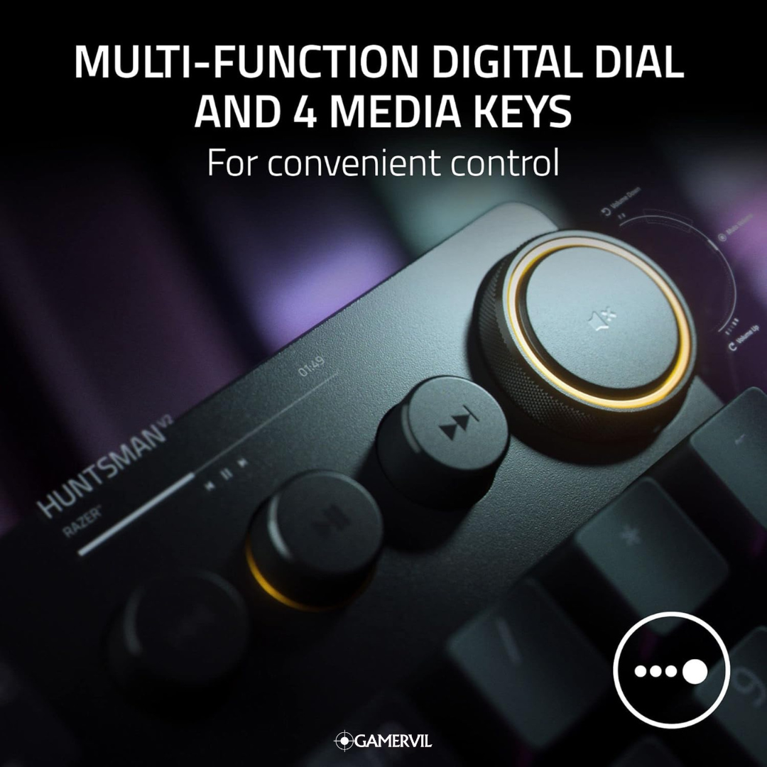 Razer Huntsman V2 Optical Gaming Keyboard - Ultra Responsive