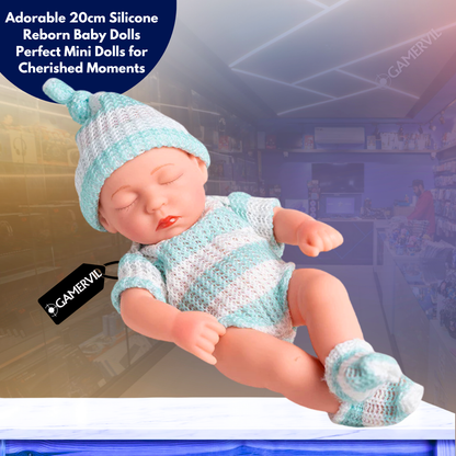 Buy 1 Get 2 - Adorable 20cm Silicone Reborn Baby Dolls - Perfect Gift