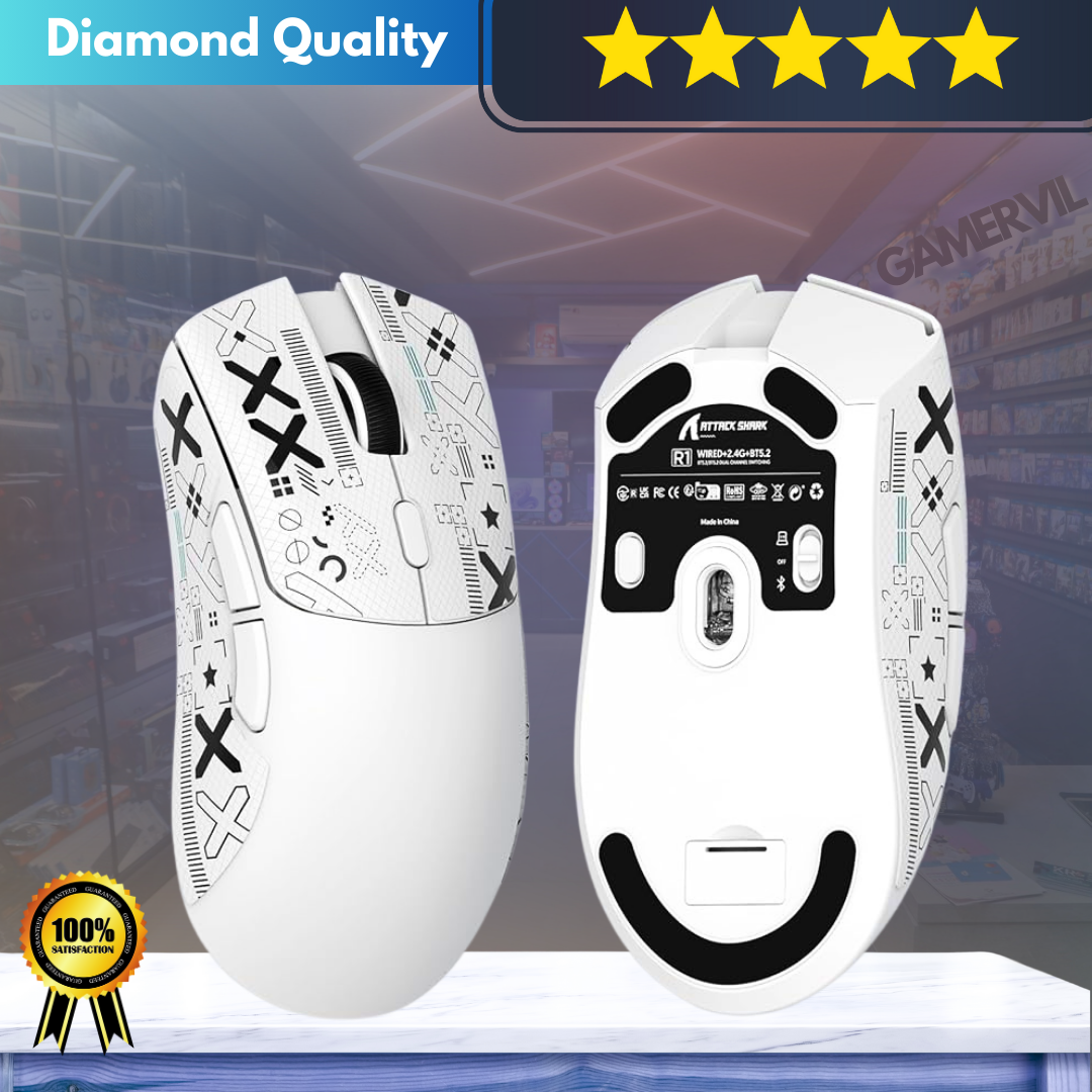 Attack Shark R1 Tri-mode Wireless Gaming Mouse 18000DPI